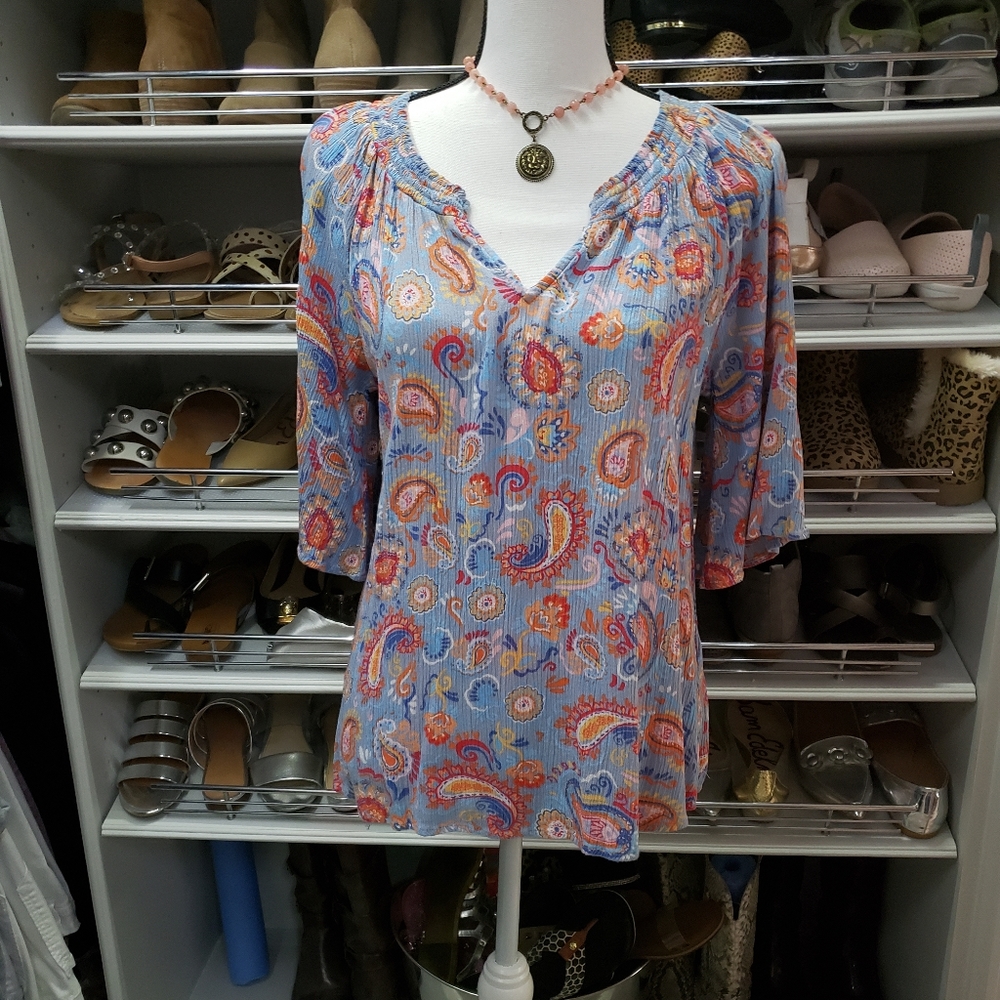 Democracy paisley top